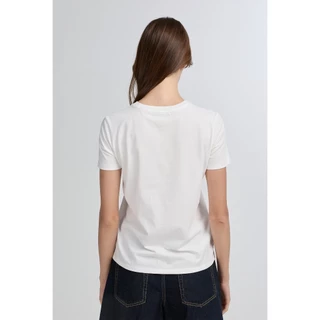 CC DOUBLE O SIGNATURE BIRD LOGO CREW NECK TEE ผู้หญิง เสื้อยืดคอกลมปักโลโก้นกซิกเนเจอร์ รุ่น O26WGWA007 (AW26 #P1)