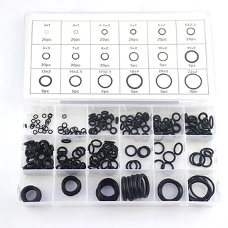O ring ยางโอริง อเนกประสงค์ คุณภาพสูง 18 ขนาด 225 ชิ้น พร้อมกล่องพลาสติก