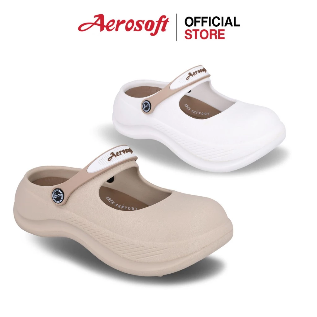 Aerosoft (แอโร่ซอฟ) รองเท้าแบบสวมเปิดส้น รุ่น W3601