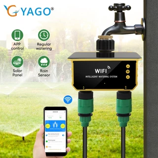 RCYAGO ตัวตั้งเวลารดน้ำ WiFi Tuya โซล่าเซลล์ Smart Timer 1-4 โซน สวน สนามหญ้า ฟาร์ม