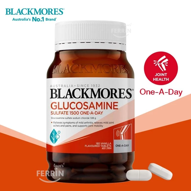 Blackmores Glucosamine Sulfate 1500mg Joint Health Vitamin 180 Tablets ลดข้ออักเสบ ข้อเสื่อม บำรุงกระดูก