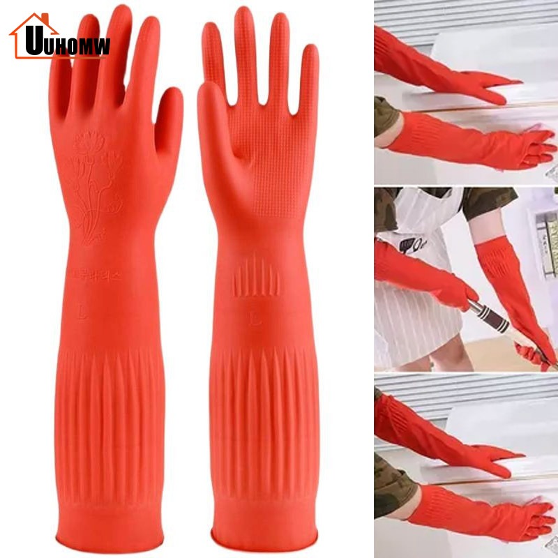 และ 45 ซม. เหมาะสำหรับทำงานบ้าน ปกป้องผิวหนังมือ ทำจากวัสดุหนาแน่น ทนทานใช้งานยาวนาน