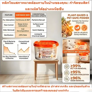 กล่องดับกลิ่นสำหรับสัตว์เลี้ยง กล่องกำจัดขนสัตว์เลี้ยง กล่องกำจัดขนแมวและสุนัข ผลิตภัณฑ์กำจัดกลิ่นสัตว์เลี้ยง