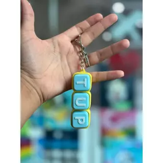 Keycap• พวงกุญแจ CLIKER ที่ห้อยกระเป๋ามินิมอล ใส่ชื่อได้ ป้ายชื่อ Diy คีย์บอร์ดกดแก้เครียด ของเล่นคลายเครียด1