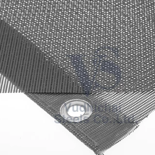 ผ้าใบ กันแดด กันฝุ่น แมชชีท 270 กรัม Mesh sheet แถมฟรีเชือกผูก16เส้น