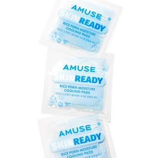 AMUSE Skinready Rice PDRN Moisture Cooling Pads - 30 Pads (3 Pads x 10 Packs)