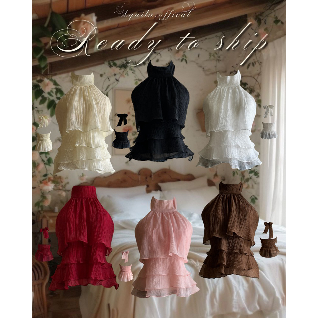 🎀🛁 🧸รุ่นยอดฮิต ท้อปผูกคอ 🌸🧺🍂