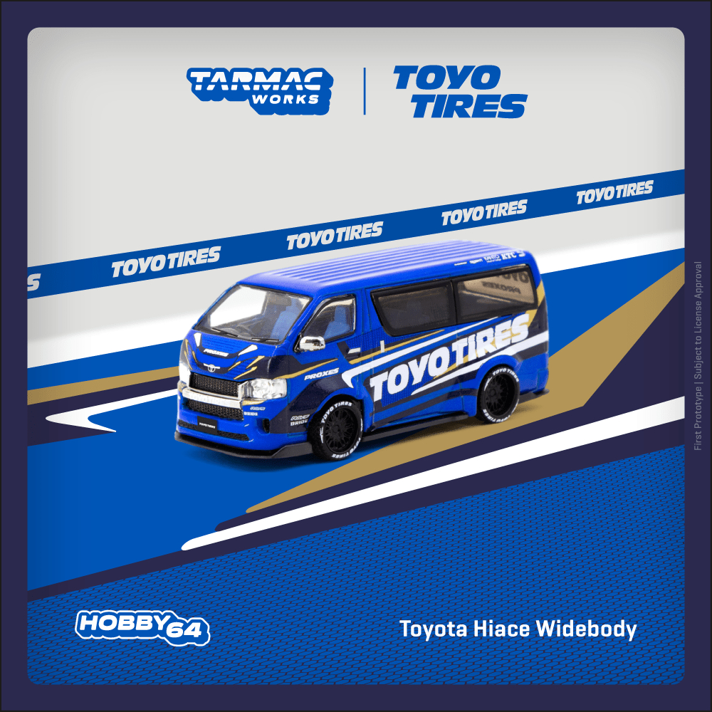 Toyota Hiace Widebody Toyo Tires 1:64 (TARMAC WORKS)