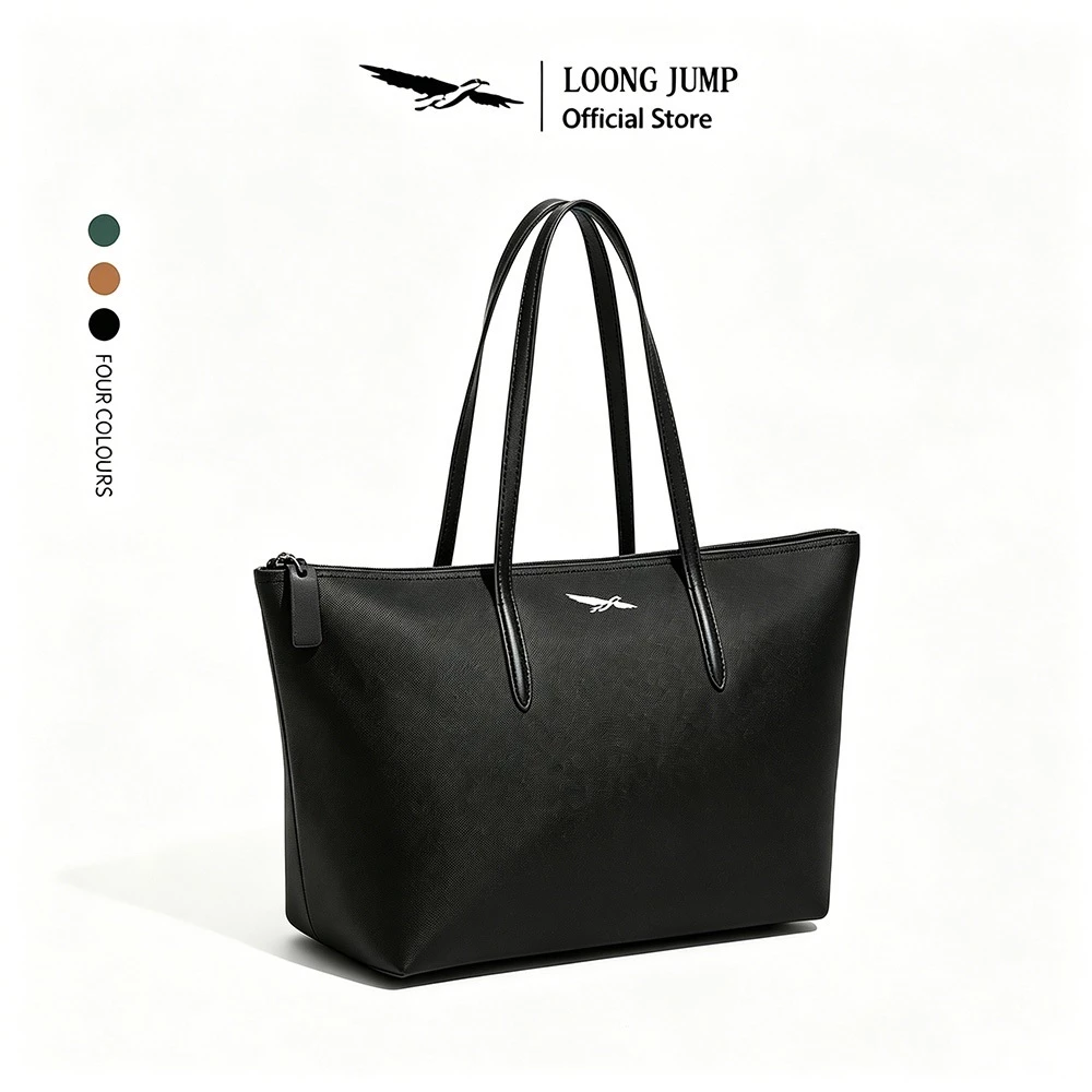 LOONG JUMP Tote Bag กระเป๋าถือสะพายใหญ่ ขึ้นเครื่องบินได้ ใส่แท็บเล็ต