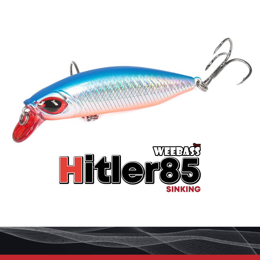 HITLER (Sinking) ขนาด 85mm/24g : Weebass เหยื่อปลั๊ก ปลาช่อน  ปลาชะโด ปลากระสูบ ปลากะพง