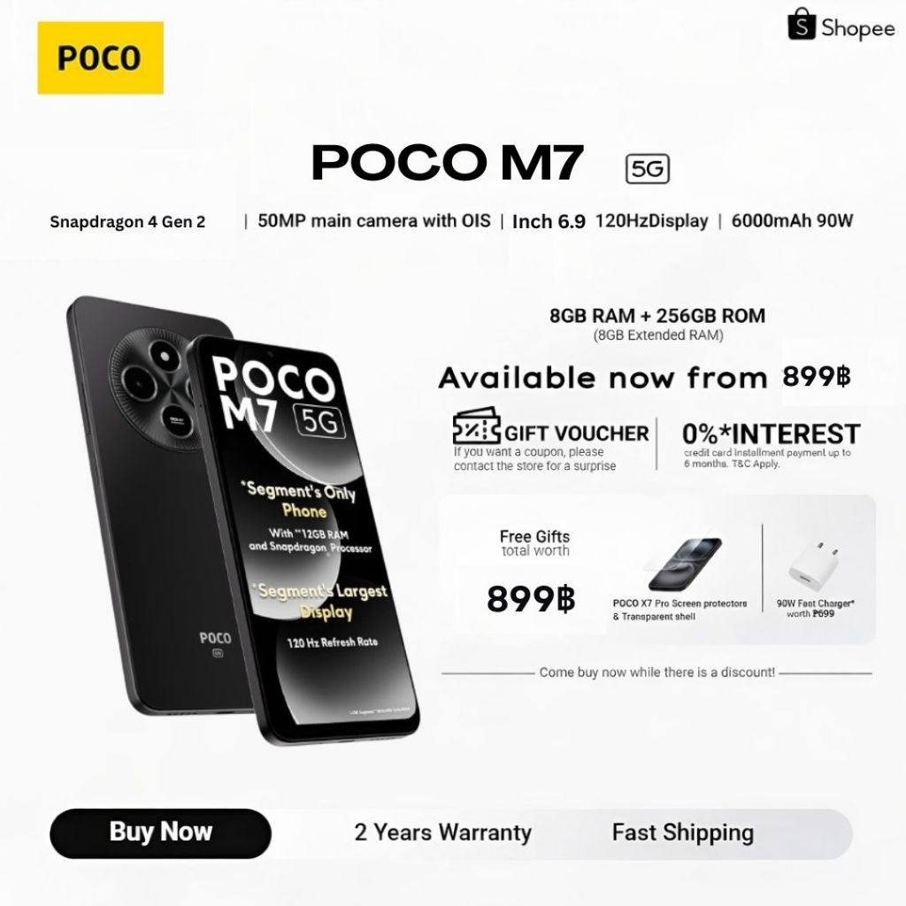 M7 5G 8GB+256GB การกำหนดค่าหรูหรา หน้าจอ Full HD 6.88 นิ้ว กล้องคู่ 50MP สมาร์ทโฟนความจุแบตเตอรี่ 5160mAh