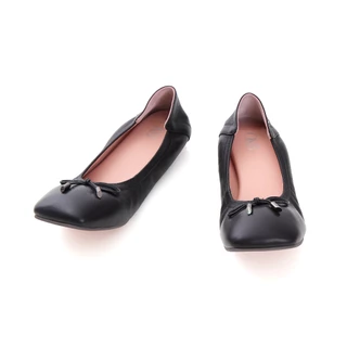 O&B รองเท้าหนังแกะแท้ รุ่น AUDREY RUSTON IN DAILY BLACK-11298SS13017F_U6BKXX