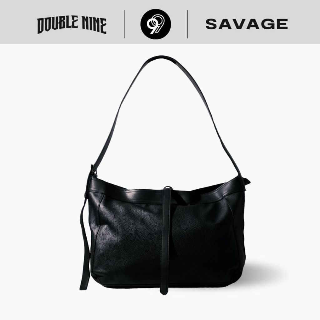 DOUBLE NINE : SAVAGE HOBO กระเป๋าสะพายข้างซาเวจทรงโฮโบ