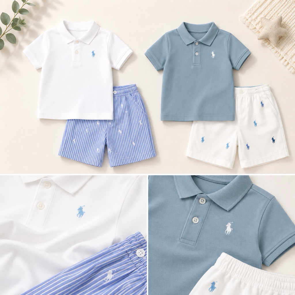 POLO ชุดเซ็ต 2 ชิ้น(เสื้อ+กางเกง)2T-6T