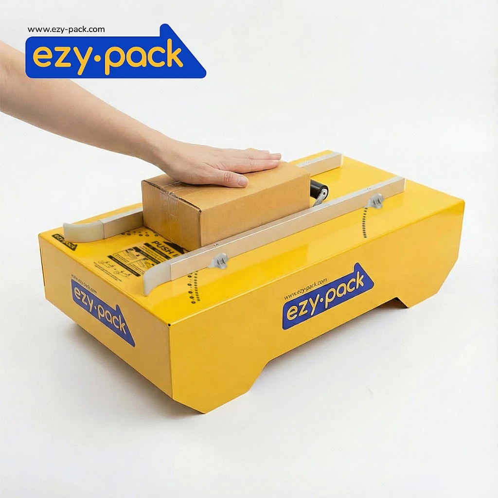 ezy-pack เครื่องแพ็คกล่องพัสดุ เครื่องติดเทปกาวอัตโนมัติ แพ็คง่าย เร็ว สะดวกมาก ขนาดเล็ก ไม่ใช้ไฟฟ้า