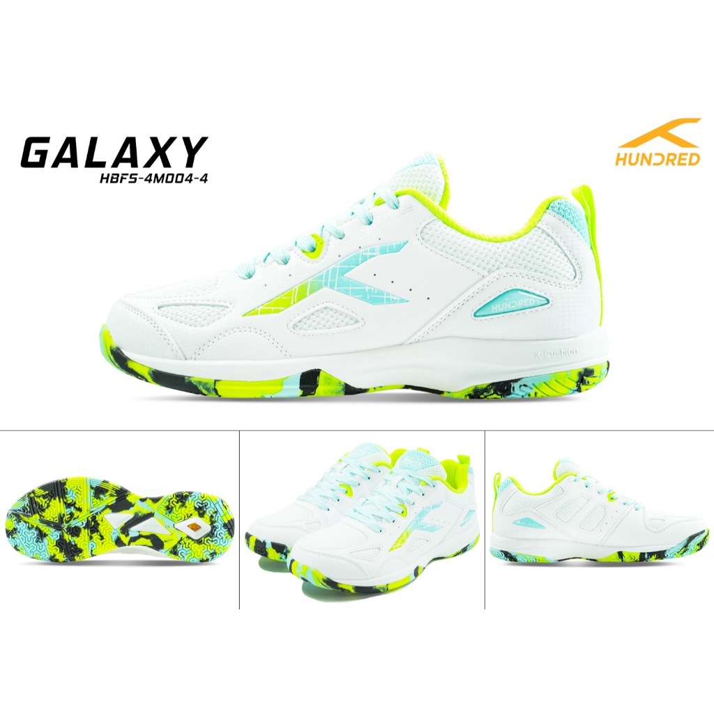 รองเท้าแบดมินตัน HUNDRED badminton Shoe : galaxy HBFS-4M004-4