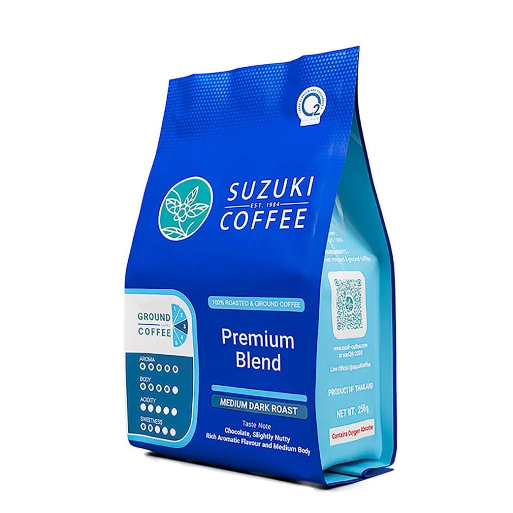 กาแฟคั่วบด SUZUKI COFFEE Premium Blend