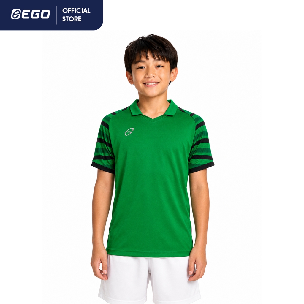 EG5154 KIDS เสื้อคอวีปกแขนสั้น  EGO SPORT