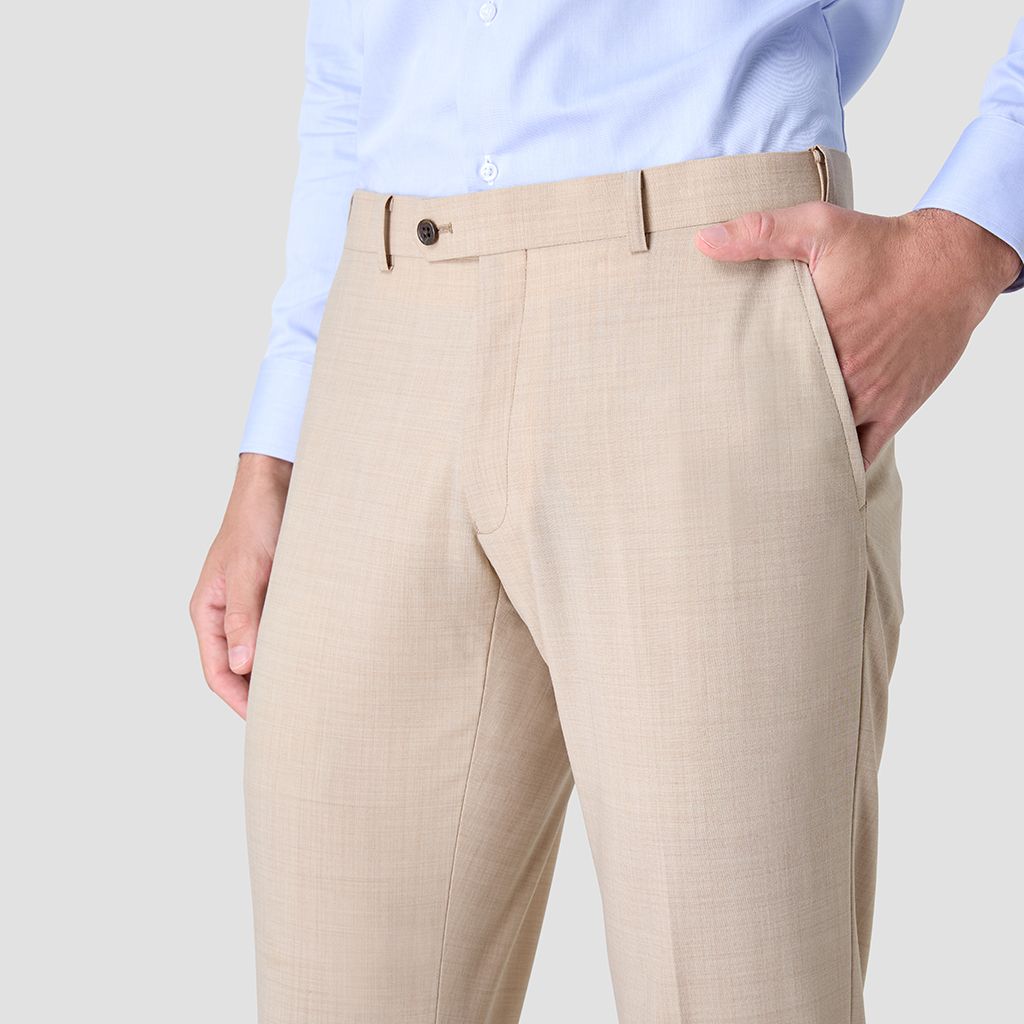 SUIT SELECT Shower Clean New Zealand Wool Pants (Beige) กางเกงสีเบจ ซักเครื่องได้