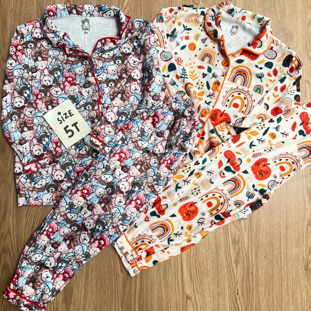 มือสอง : เหมา 2 ชุดนอนเด็ก Kumi Size 5T