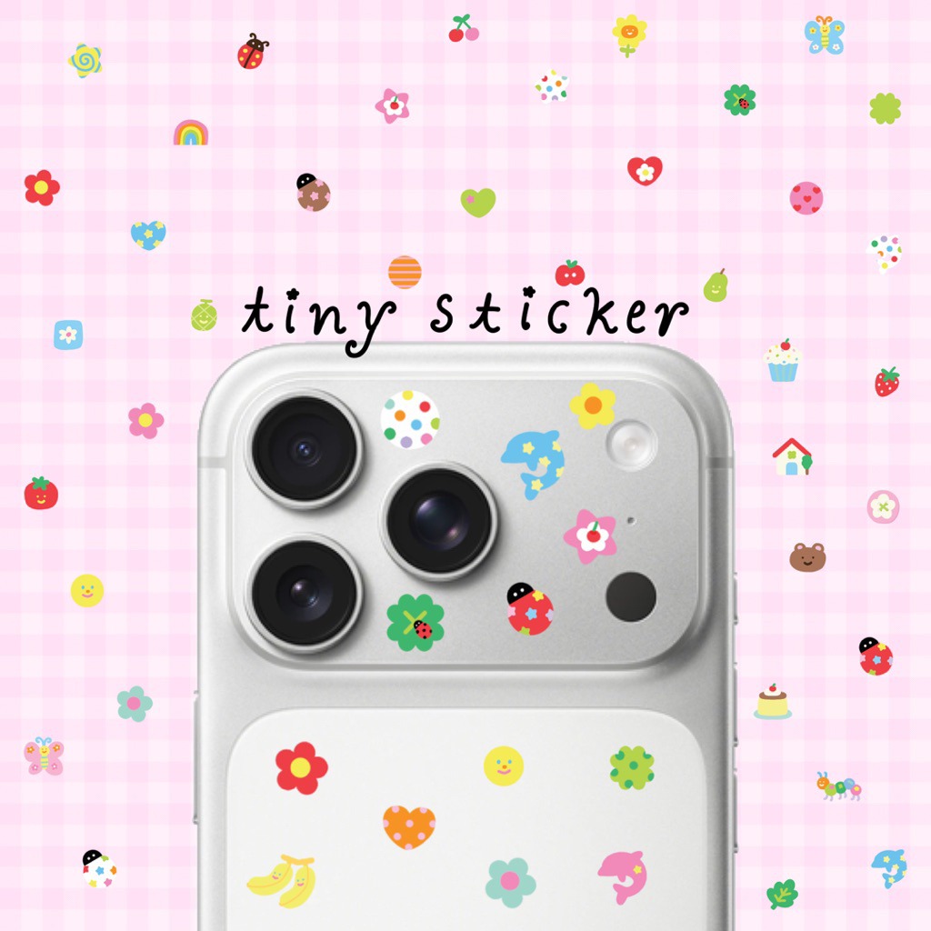 Tiny sticker สติ๊กเกอร์จิ๋วแปะ แพลนเนอร์ ไดอารี่ DIY ติดกล้องไอโฟน sticker planer diary