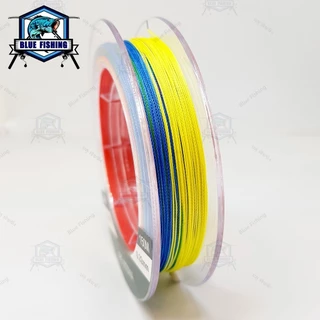 สาย PE ถัก 8 หลากสี เหนียว ทน สายพีอี ยาว 150 เมตร PE X8 บลู ฟิชชิ่ง [ Blue Fishing] (ส่งไว ราคาส่ง)