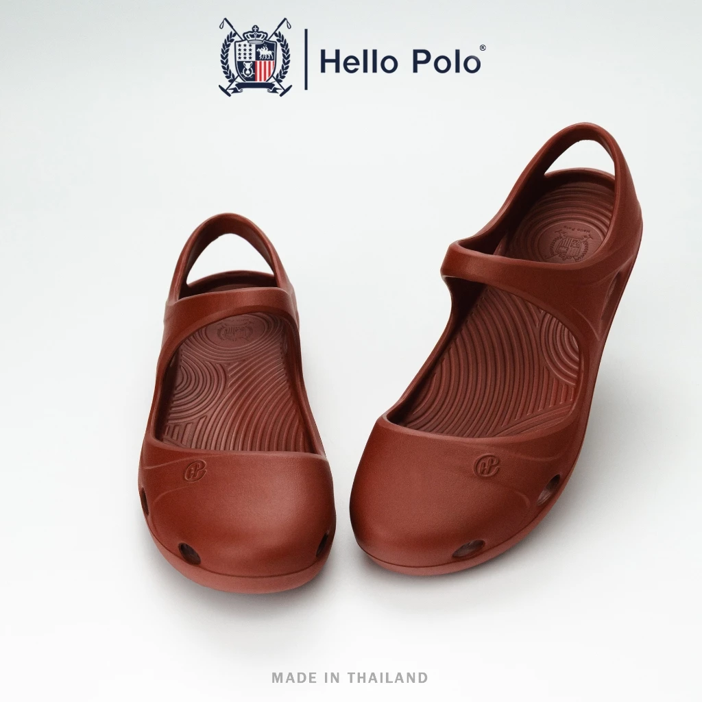 Hello Polo รองเท้าแตะผู้หญิง รองเท้าแฟชั่นลําลอง เบาสบาย อ่อนนุ่ม กันลื่นและทนทาน วัสดุ EVA เหมาะกับฤดูร้อน รุ่น HP8070