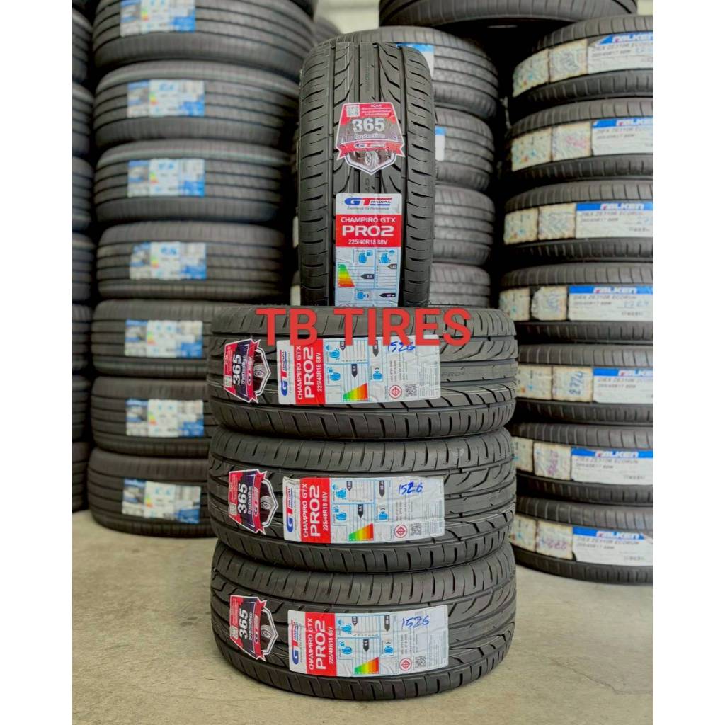 ยางรถยนต์ 225/40R18 CHAMPIRO GTX PRO2 88V // GT RADLAL (ยางใหม่ปี 2026)