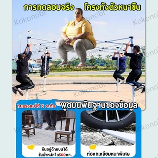 เต็นท์ขายของ เต็นท์พับได้ 2×2 3x3 3x4.5M 6800D ผ้าหนาผ้าใบ เต็นท์จอดรถ ผ้าเต้น ร่ม4ขา เต้นท์ตลาดนัด