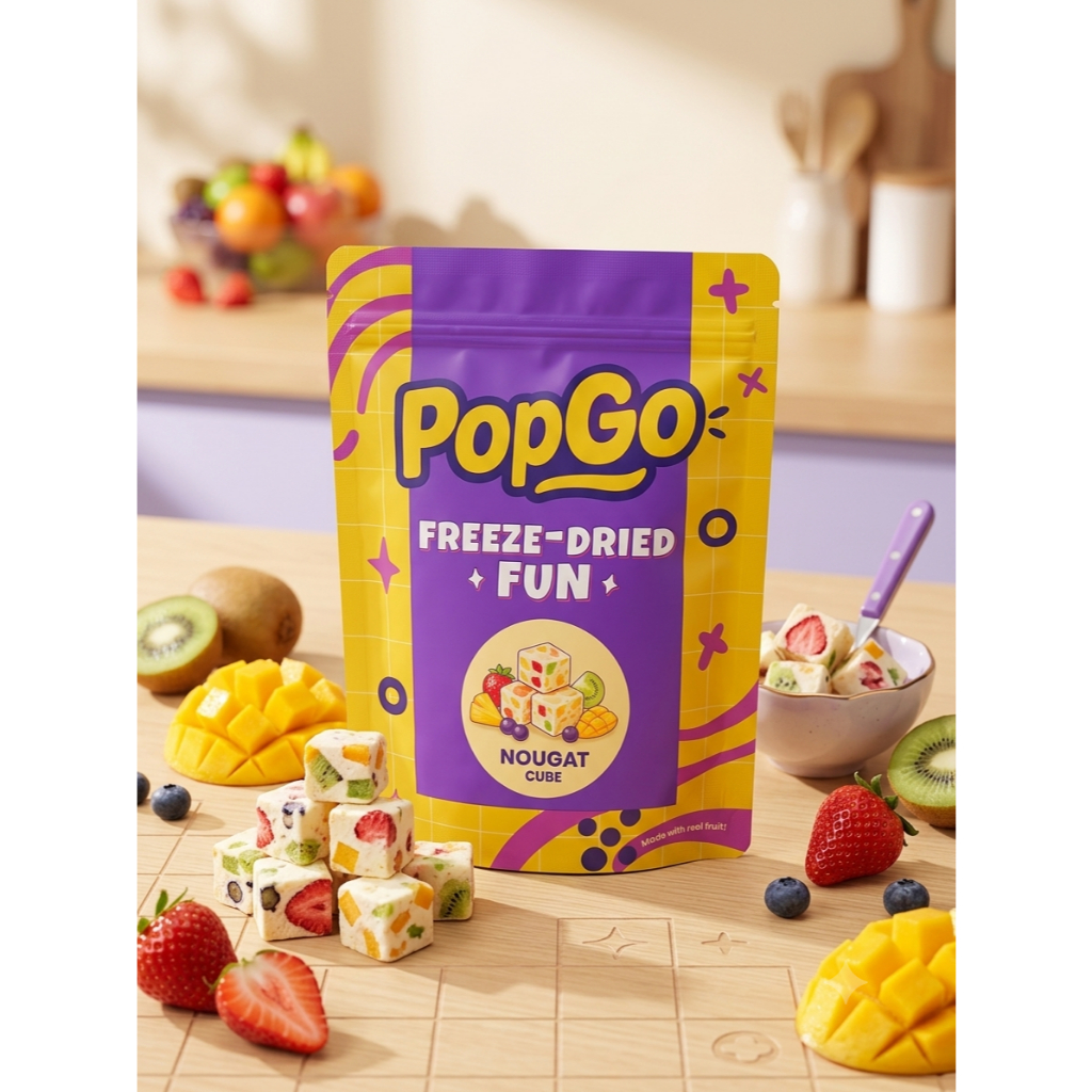 PopGo Nougat Cube นูกัตคิวบ์