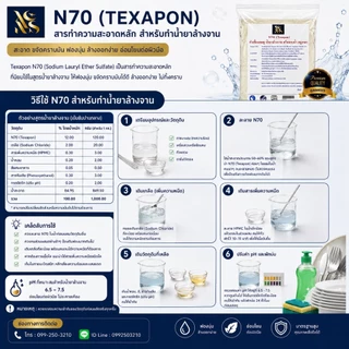 [คุ้มกว่าเดิม!] แพ็คคู่ N70 หัวเชื้อน้ำยาทำความสะอาด 1 kg x 2 ถุง (รวม 2 กิโลกรัม) เกรดพรีเมียม