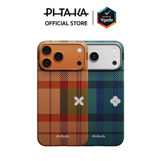 Pitaka เคสสำหรับ iPhone Air / 17 Pro / 17 Pro Max รุ่น Flora in Grid Edge Case