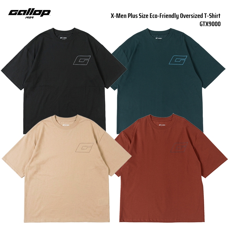 GALLOP X-Men Plus Size Eco-Friendly Oversized T-Shirt เสื้อยืดคอกลม ไซส์ใหญ่ ทรงโอเวอร์ไซส์ (GTX9000)
