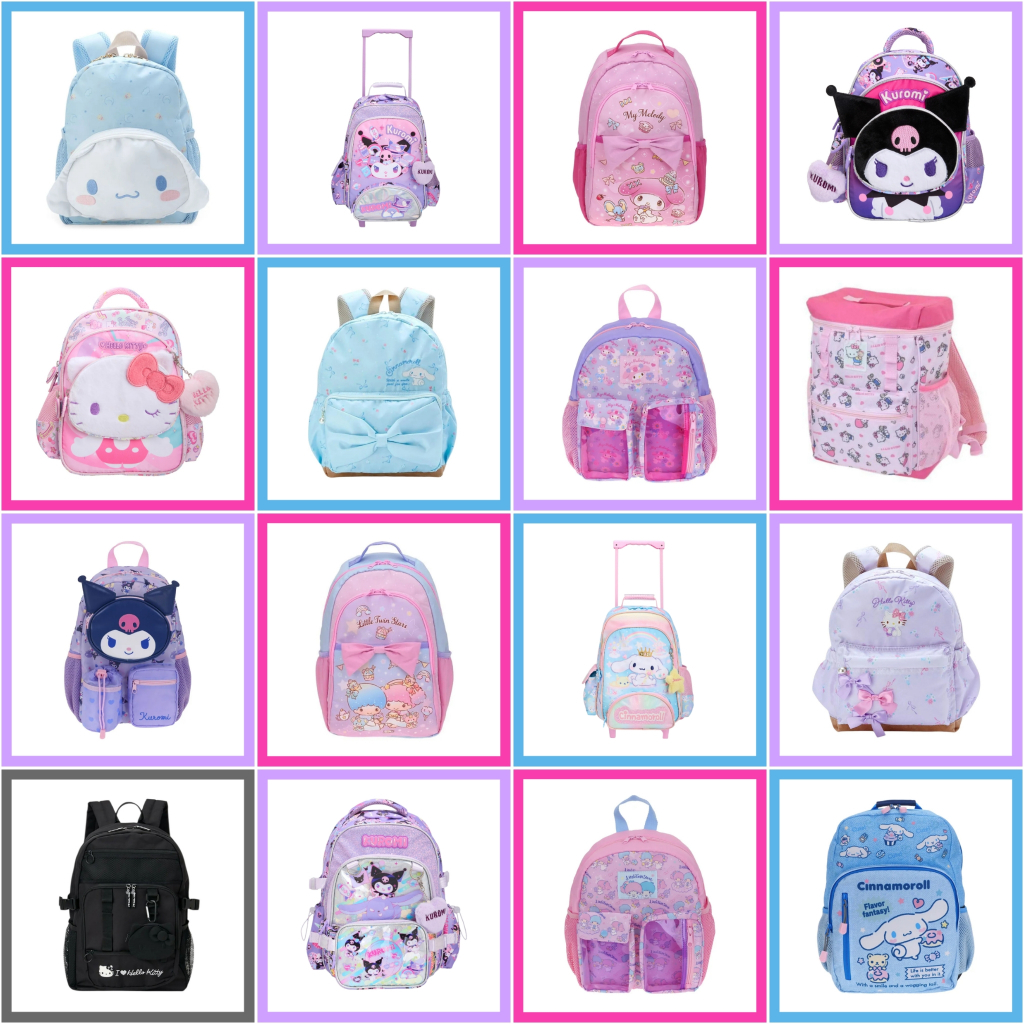 💜 แท้ 100% กระเป๋าเป้ กระเป๋านักเรียน Sanrio 💖 กระเป๋าล้อลาก กระเป๋าใส่หนังสือ Luma