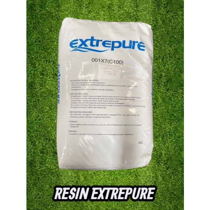 ยกกระสอบ 25 ลิตร เรซิ่น EXTREPURE 001x7NAFG สารกรองน้ำ เรซิ่นแลกเปลี่ยนไอออน ลดความกระด้าง น้ำดื่ม น้ำใช้ ราคาถูก
