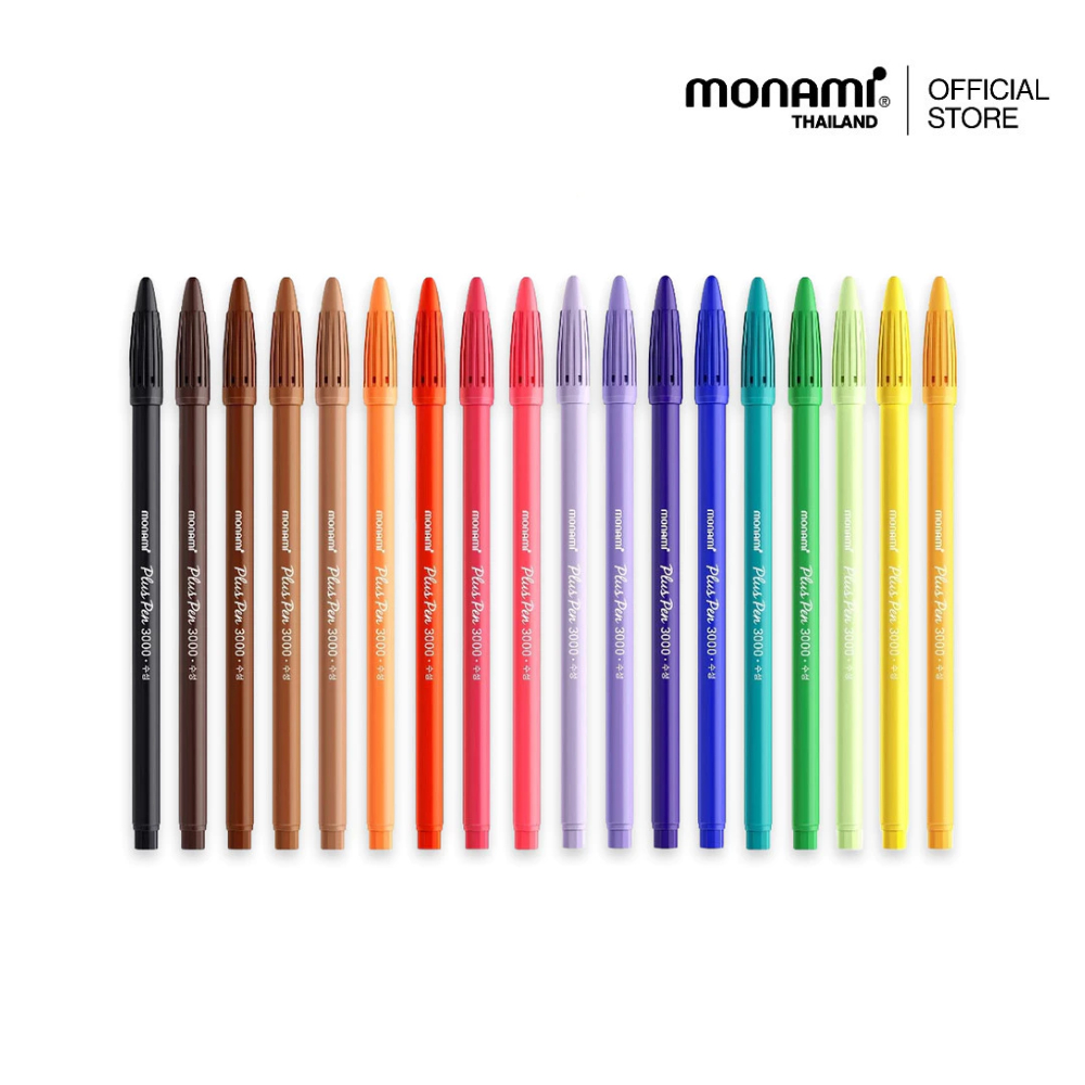 Monami ปากกาสีน้ำรุ่น Plus Pen 3000 (ด้ามเดี่ยว)