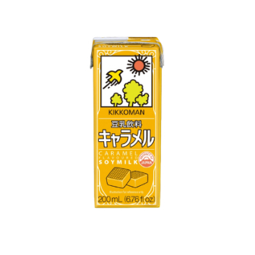 Kikkoman Soymilk Caramel 200ml. คาราเมล