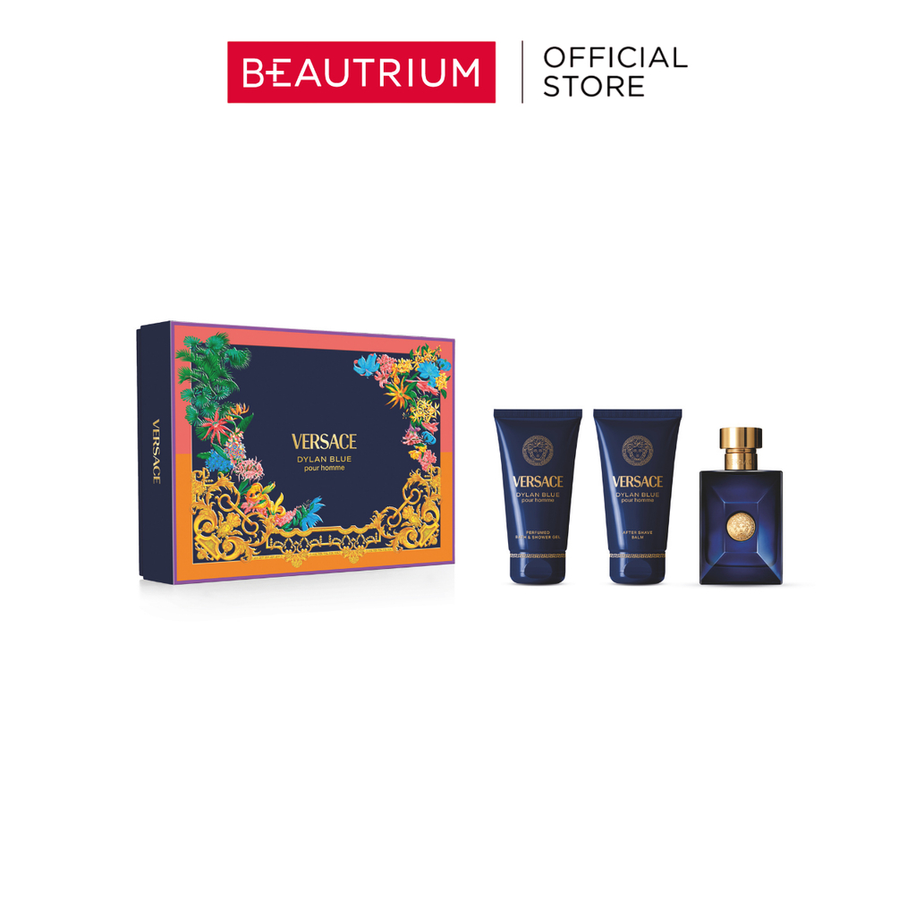 VERSACE SP26 Dylan Blue Pour Homme EDT 50ml+Shower Gel 150ml+After Shave Balm 50ml น้ำหอม 1set