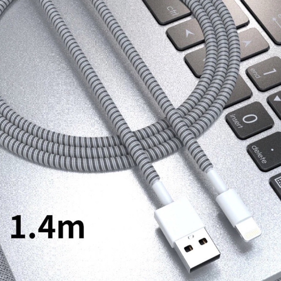 Cable Protector line เกลียวที่พันสายชาร์จ ยาว1.4M ตกแต่งและป้องกันสาย