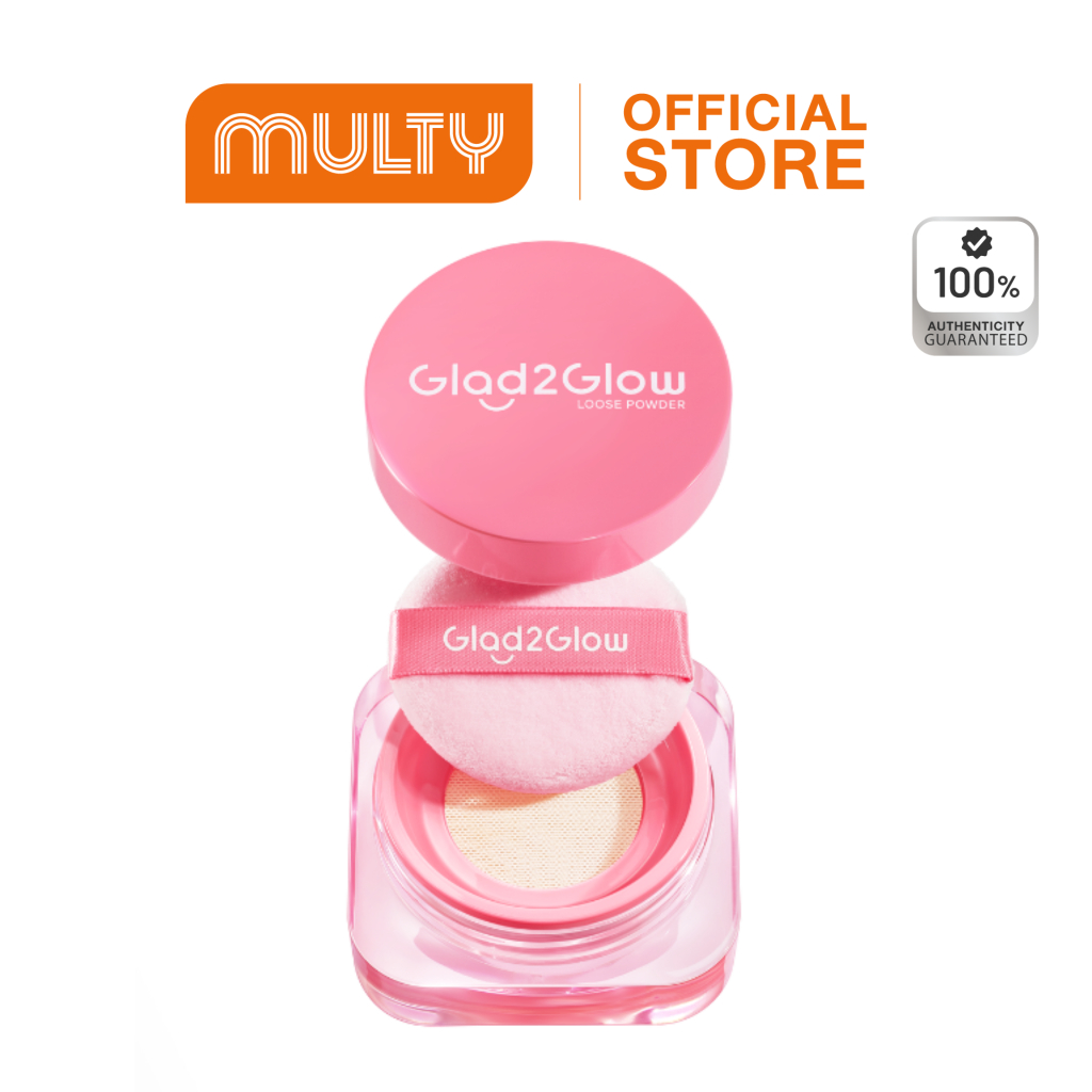 Glad2Glow Perfect Blur & Cover Loose Powder 8 g. แป้งคุมมัน