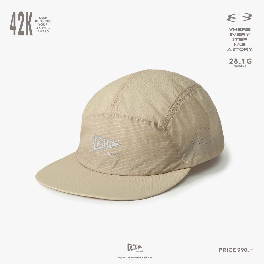 CALMOUTDOORS: Calm Running Cap (42K Edition) หมวกวิ่ง Calm Outdoors