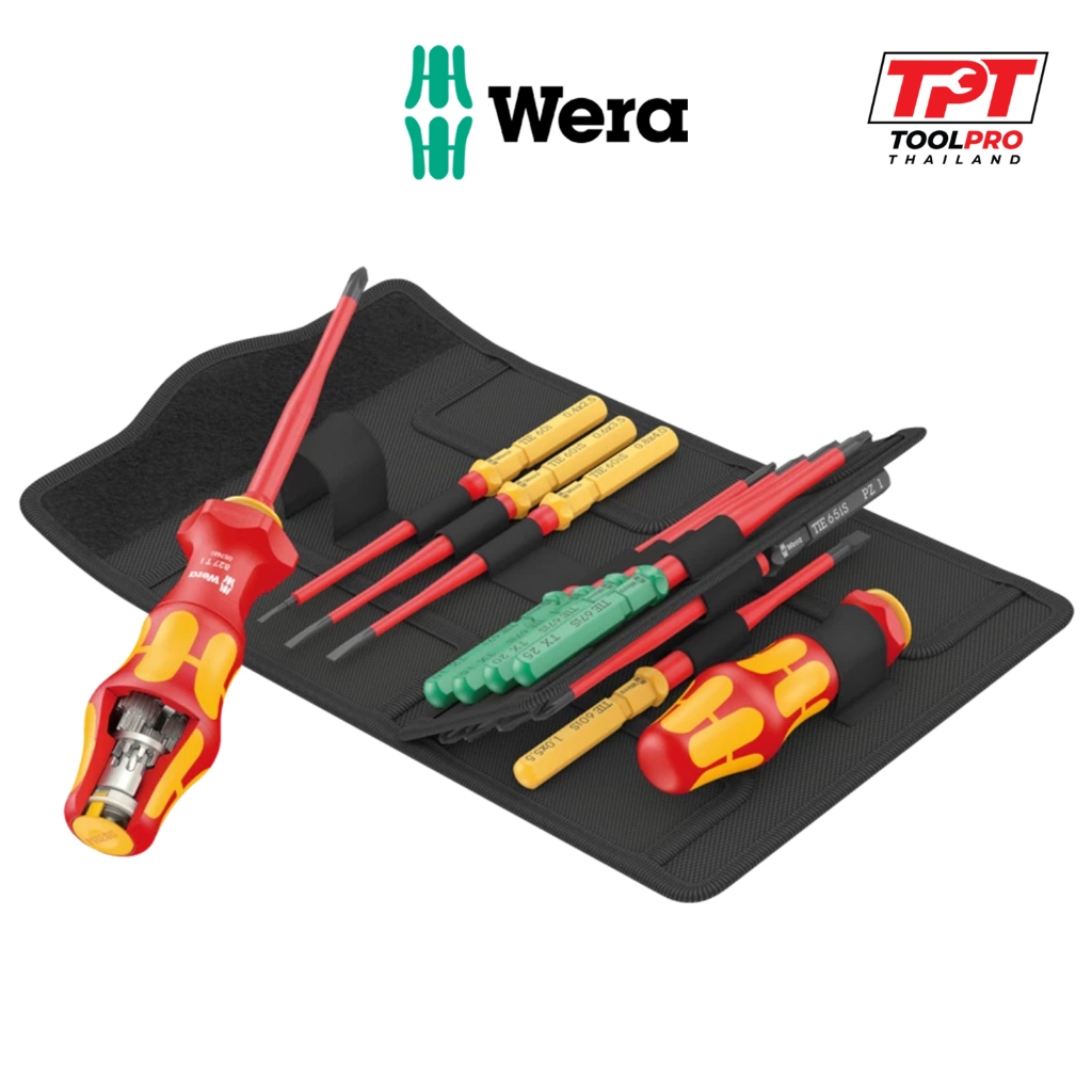 Wera ชุดไขควงเทอร์โบ KK VDE Turbo i 1 Tool Finder, Screwdriver Set (05006640001)