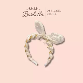 Barbella ที่คาดผมโบว์ลูกไม้เกาหลี สไตล์ลูกคุณ หวานละมุน รุ่น Rosalie Lace (BB106)