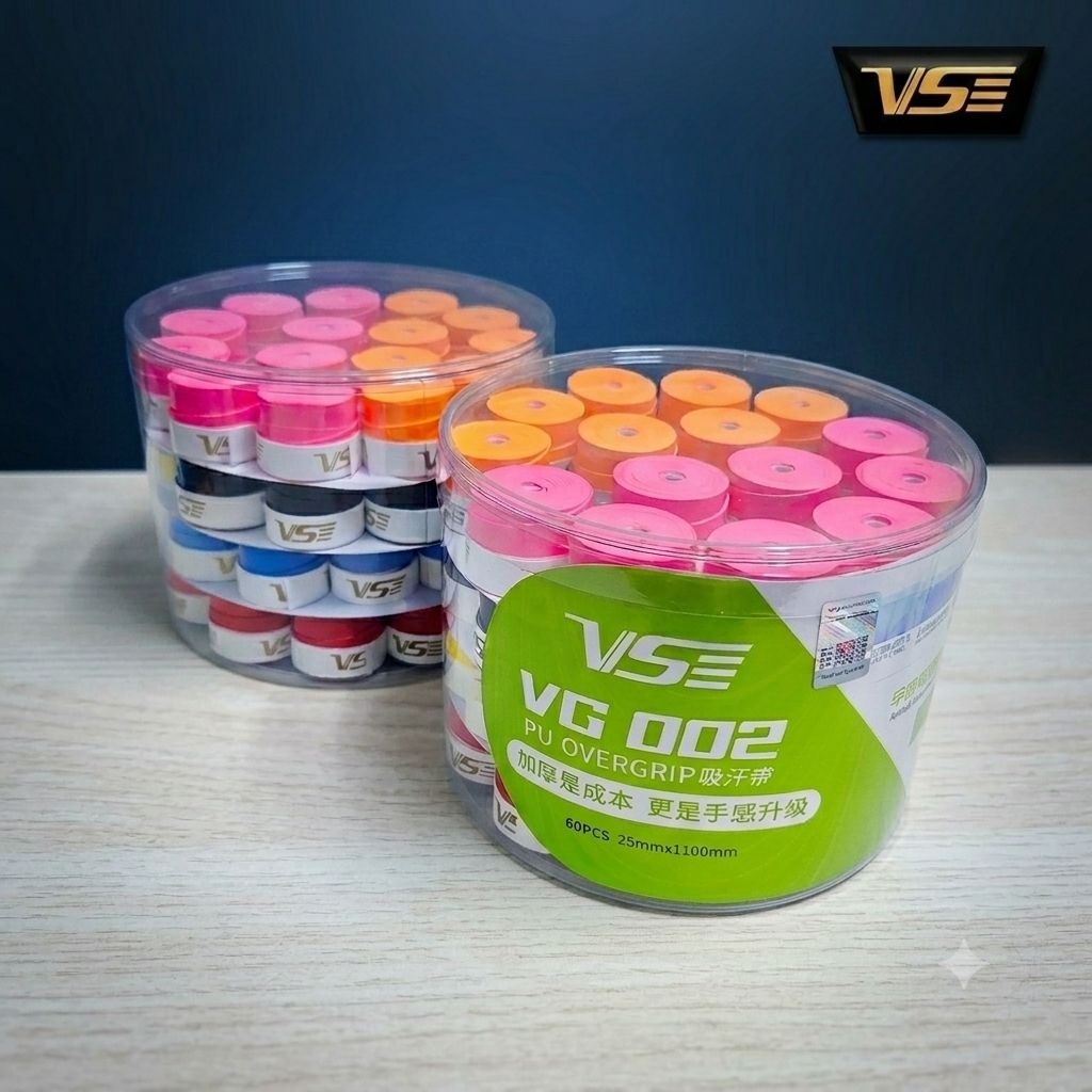 (ขายยกกล่อง) ยางพันด้าม VS Venson VG002 เหนียว หนึบ ทน ขายดีอันดับ 1 [1 กล่องบรรจุ 60 ชิ้น]