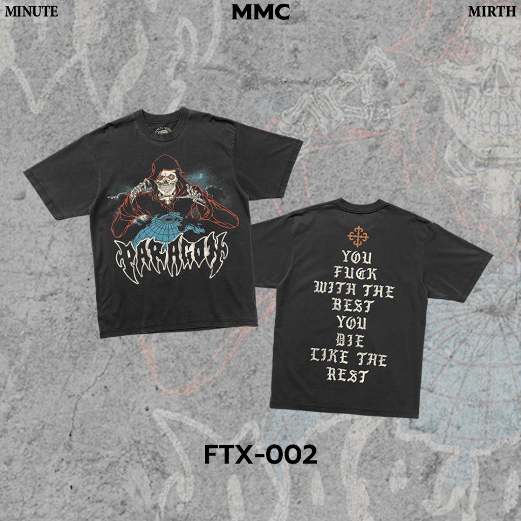 Power7 x Minute Mirth เสื้อยืดสตรีทแฟชั่น คอลเลคชั่นใหม่จากแบรนด์ Minute Mirth ผ้าฟอก (FTX-002)