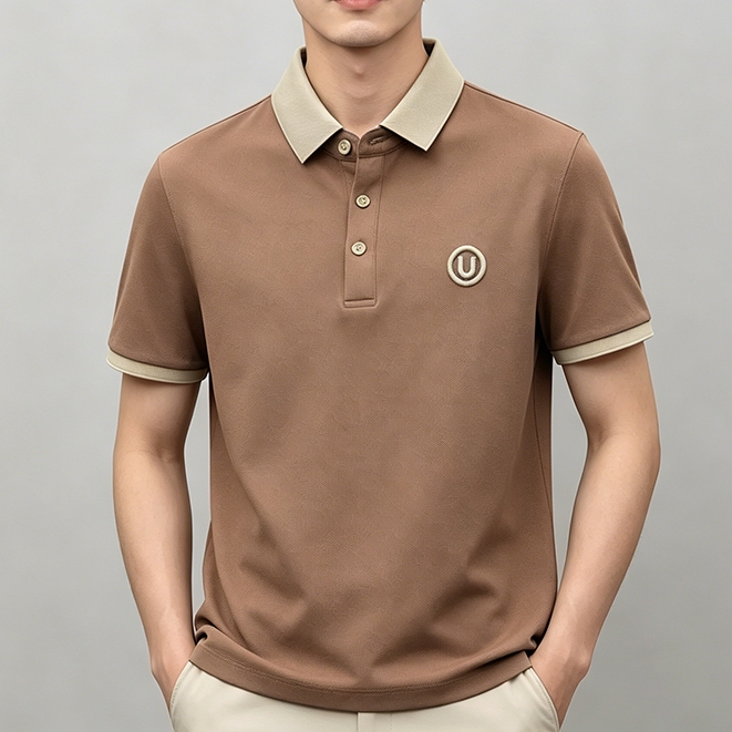 สินค้าพร้อมส่ง เสื้อโปโลแขนสั้นแฟชั่นฤดูร้อนสำหรับผู้ชาย: สวมใส่สบายและใช้งานได้หลากหลาย