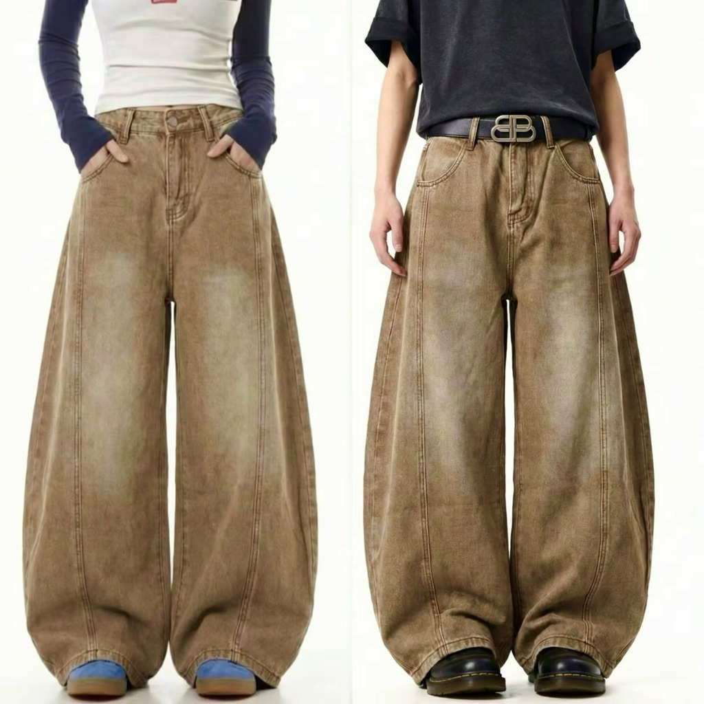 (Used) Namcha Jeans: กางเกงยีนส์ทรงบาเรล (M)
