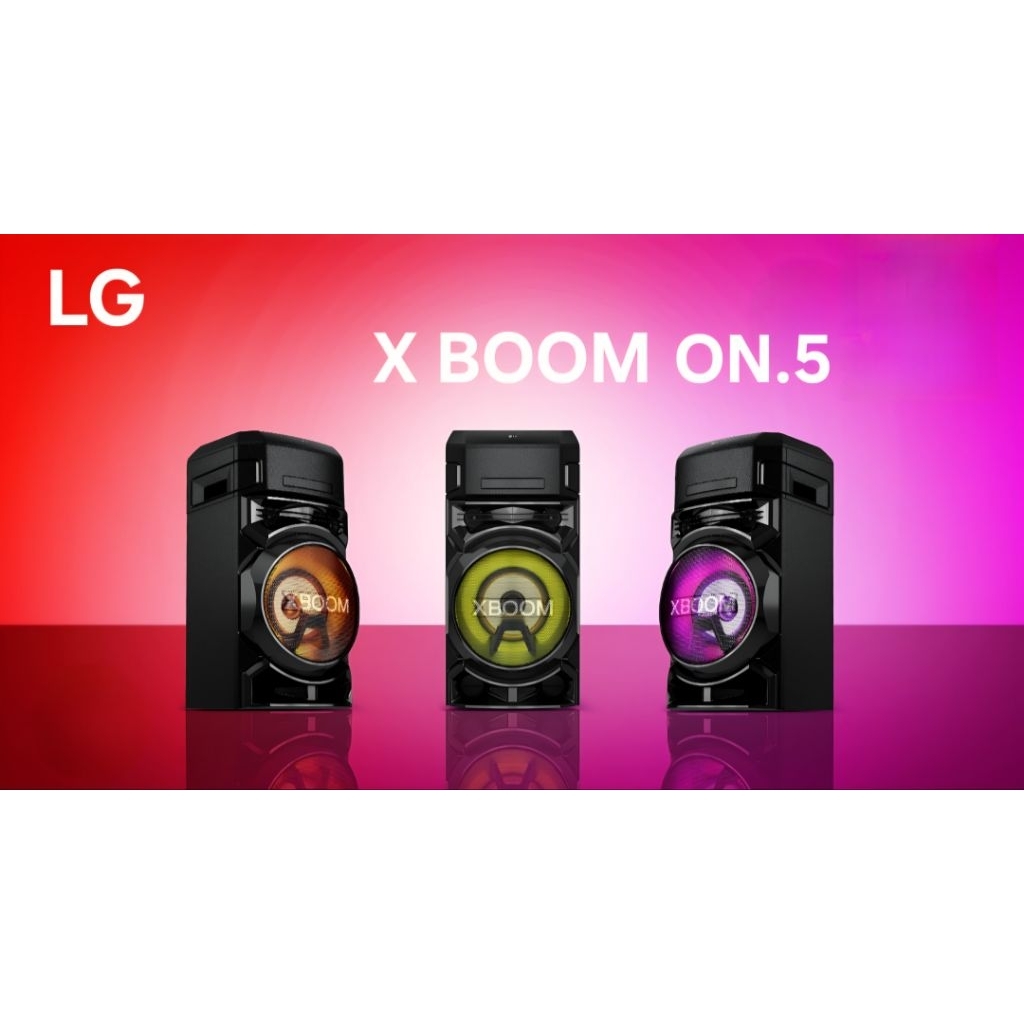 ลำโพง LG XBOOM รุ่น ON5 Sound Power 300 Watts I Super Bass Boost I Multi Color Lighting