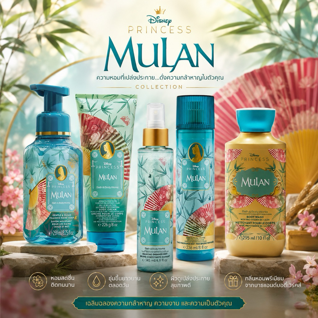 Mulan Bath & Body Works Disney Princess Collection