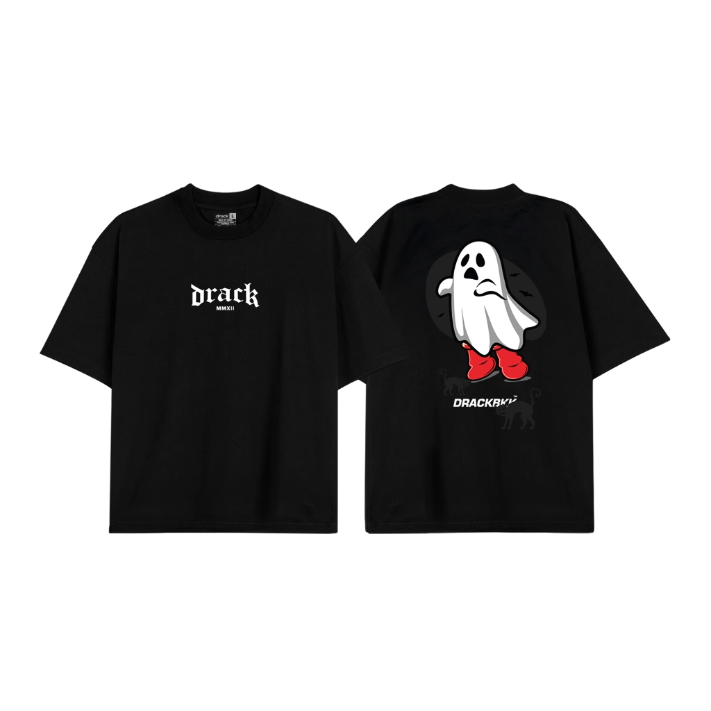 DRACK - GAFFITI สีดำ เสื้อยืดคอกลม